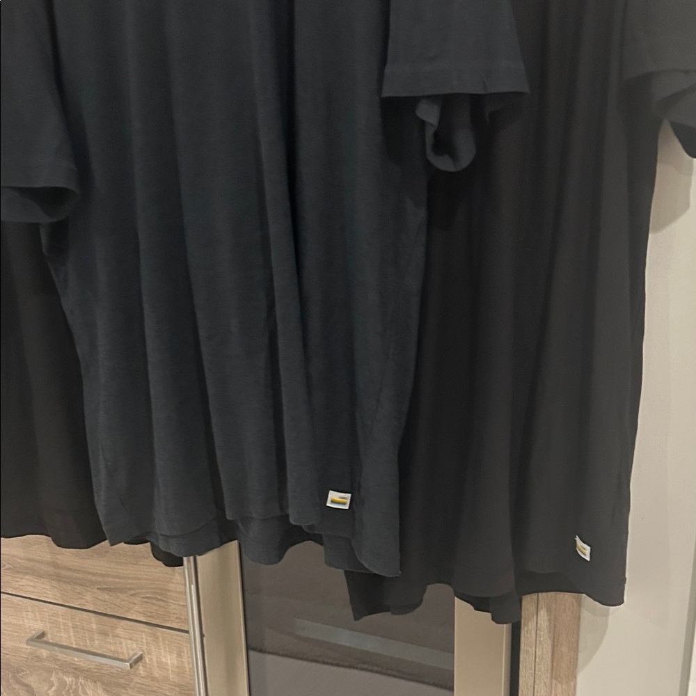 Vuori Men's Black Short Sleeve Strato Tee.
Set of 3. 2 black one grey.